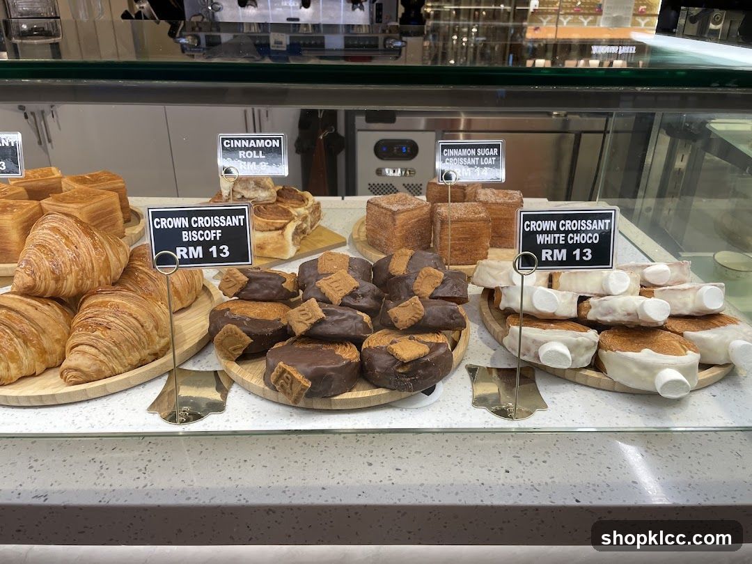 Pastries in a Display Case