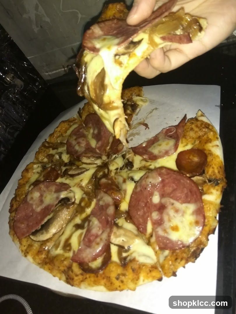 Pepperoni and Mushroom Pizza