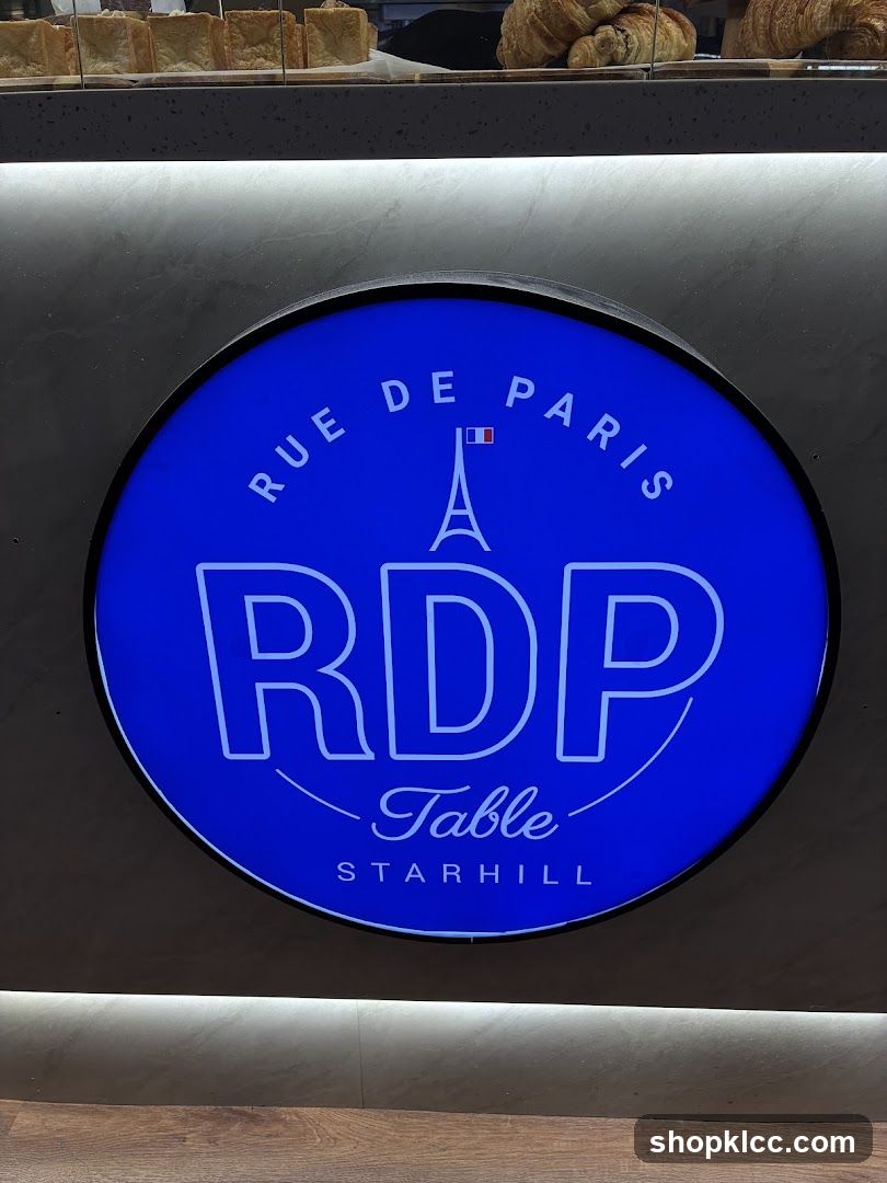Rue de Paris RDP Table Sign