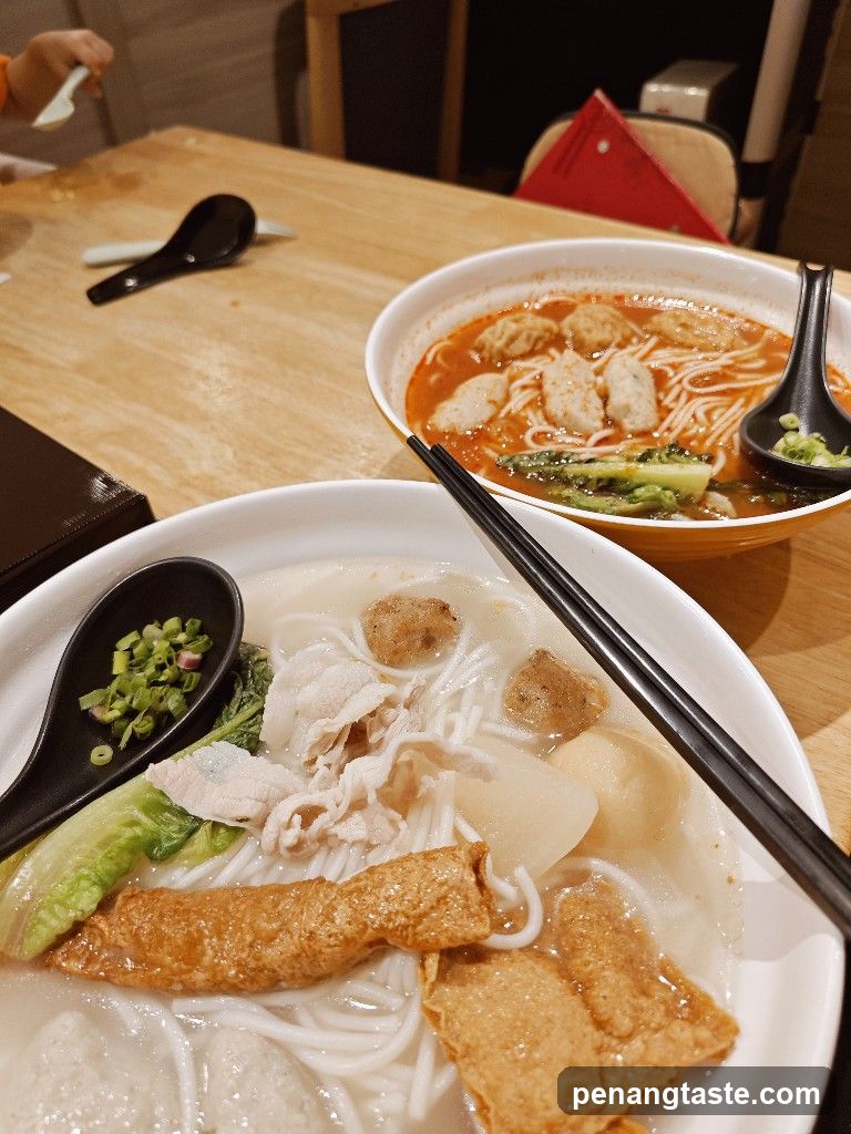 Two Bowls of Noodle Soup