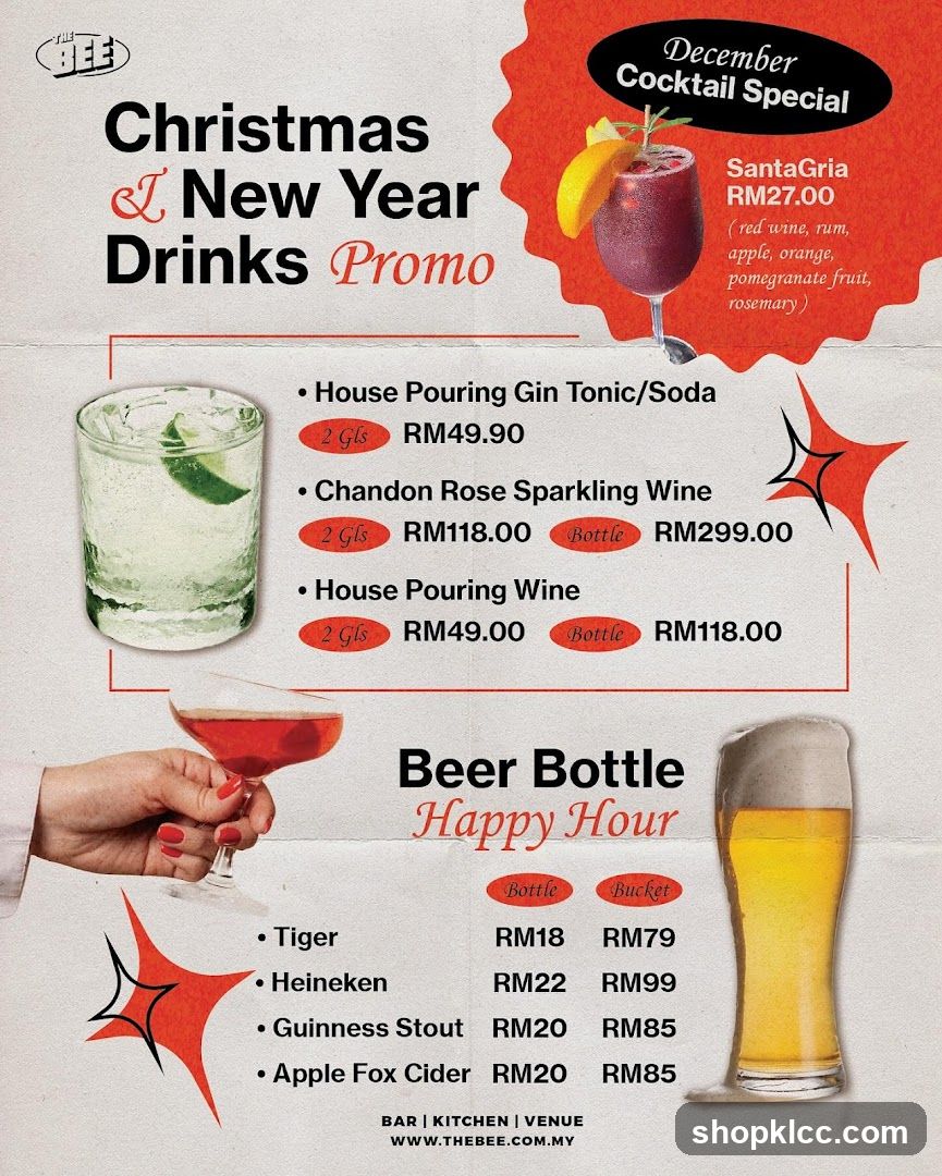 Christmas & New Year Drinks Promo