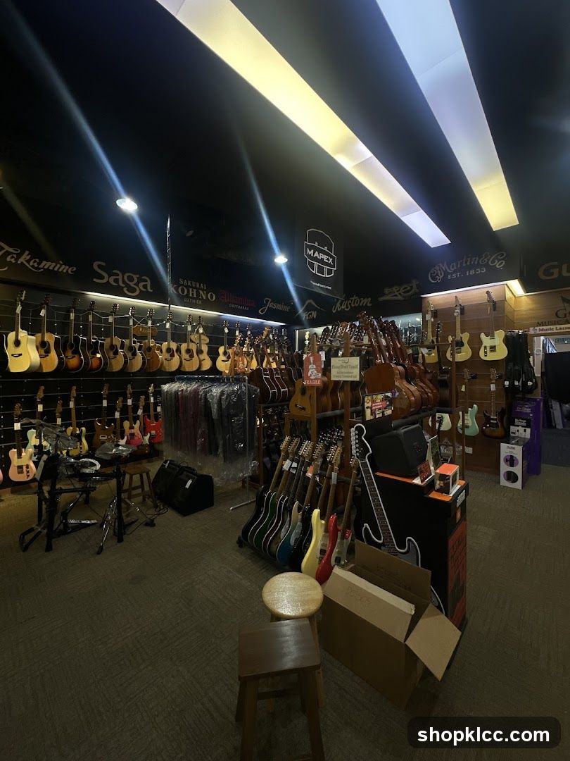 Guitar Store Interior