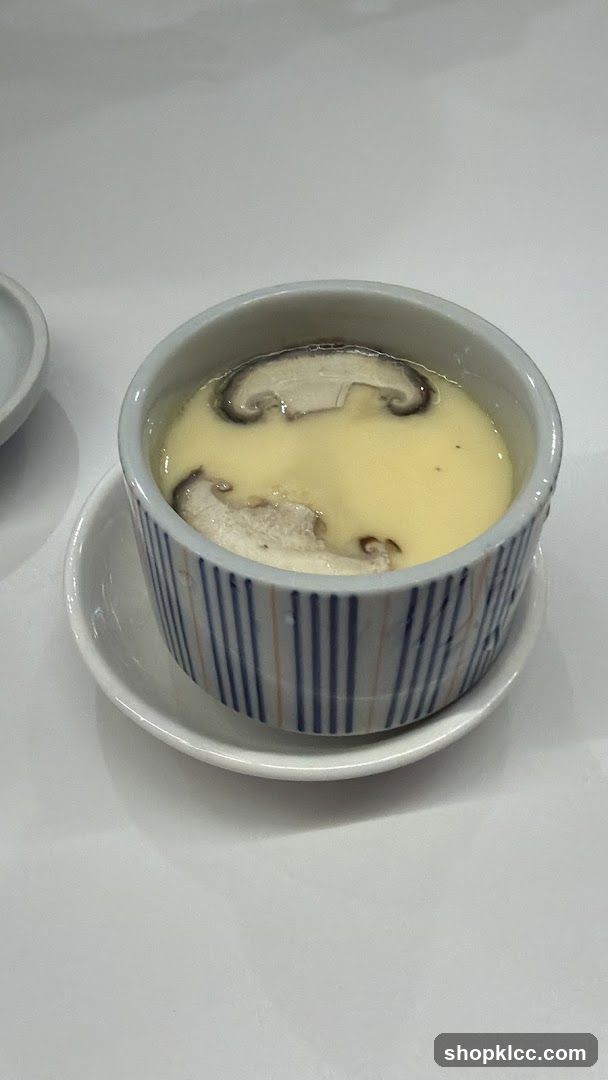 Steamed Egg Custard with Mushroom