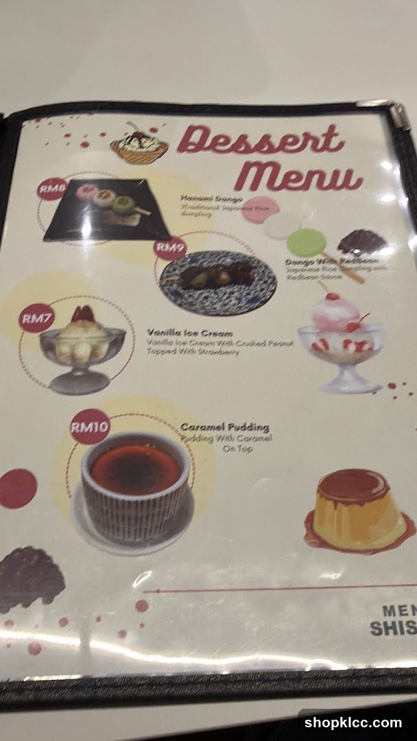 Dessert Menu