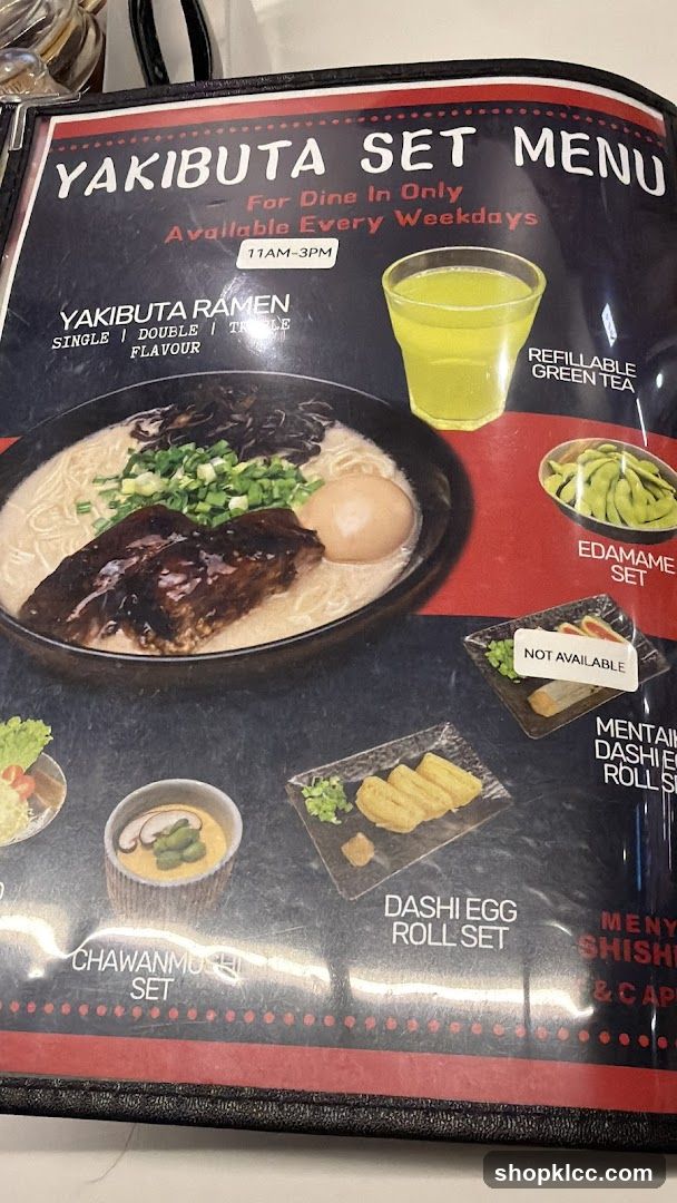 YAKIBUTA SET MENU