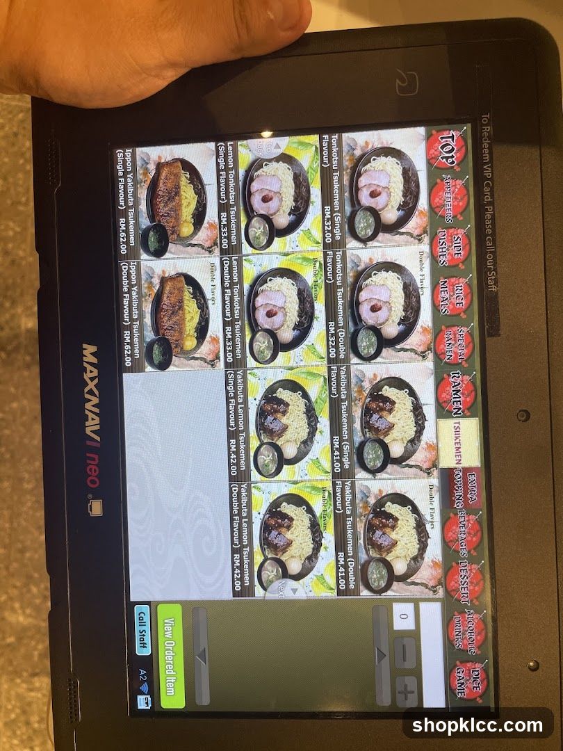 Ramen Menu