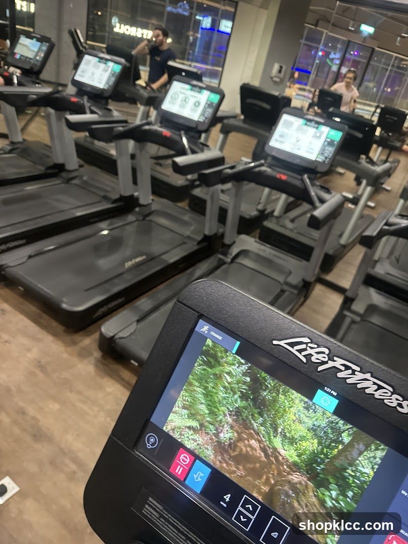 Treadmills in a Gym