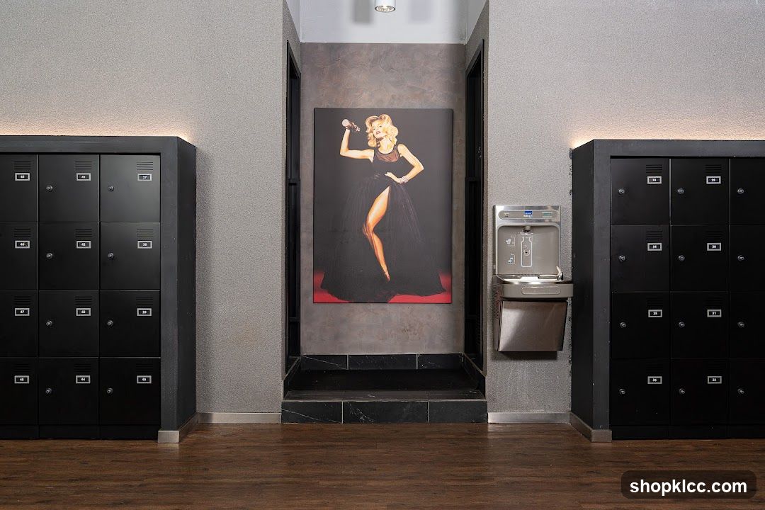 Lockers and artwork
