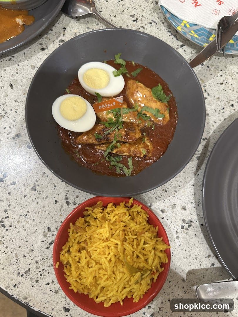 Chicken Curry with Rice and Eggs