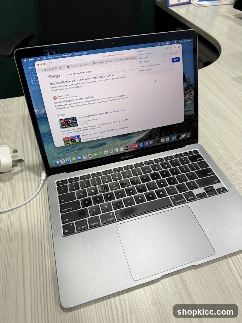 MacBook Air with Google Search