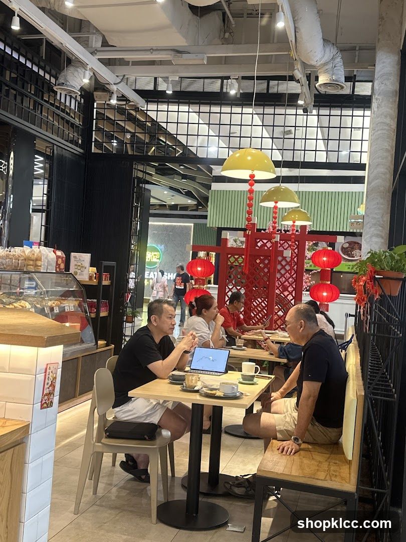 Cafe Interior with Patrons