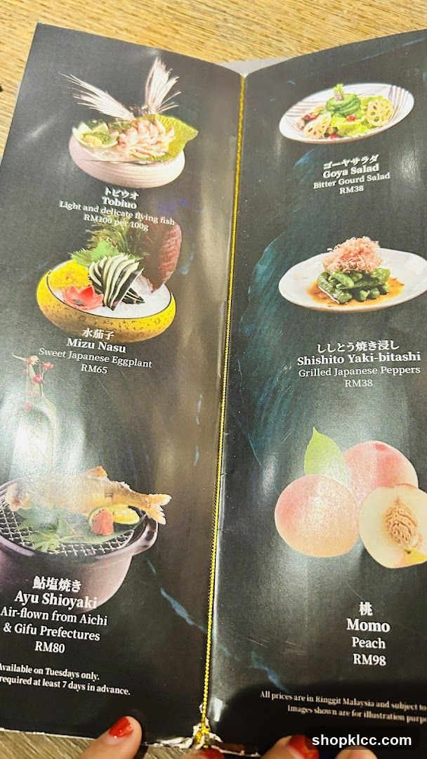 Japanese Menu