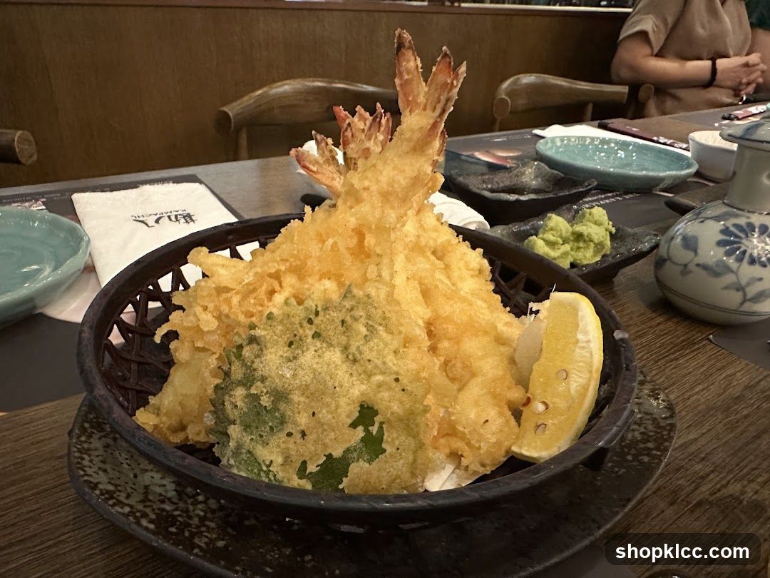 Shrimp Tempura with Lemon and Wasabi