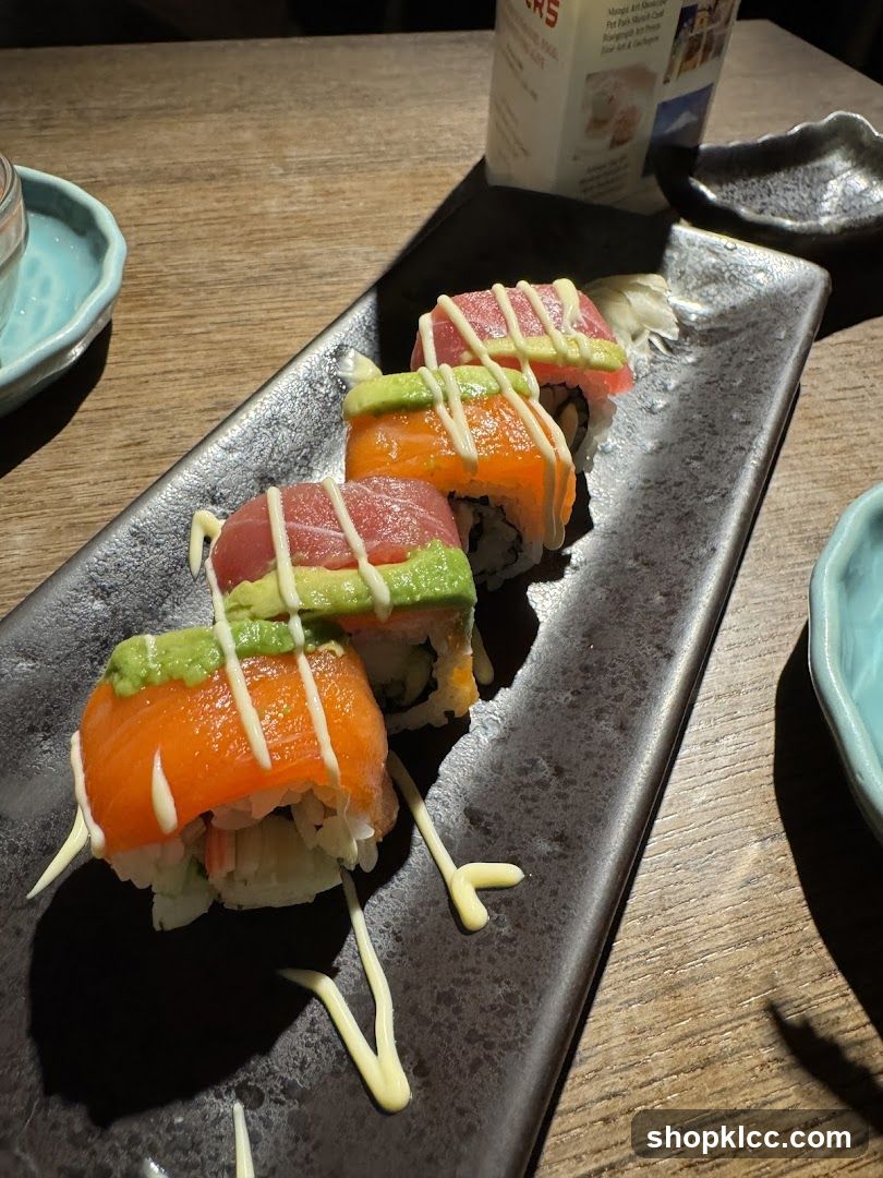 Sushi Rolls with Avocado and Tuna