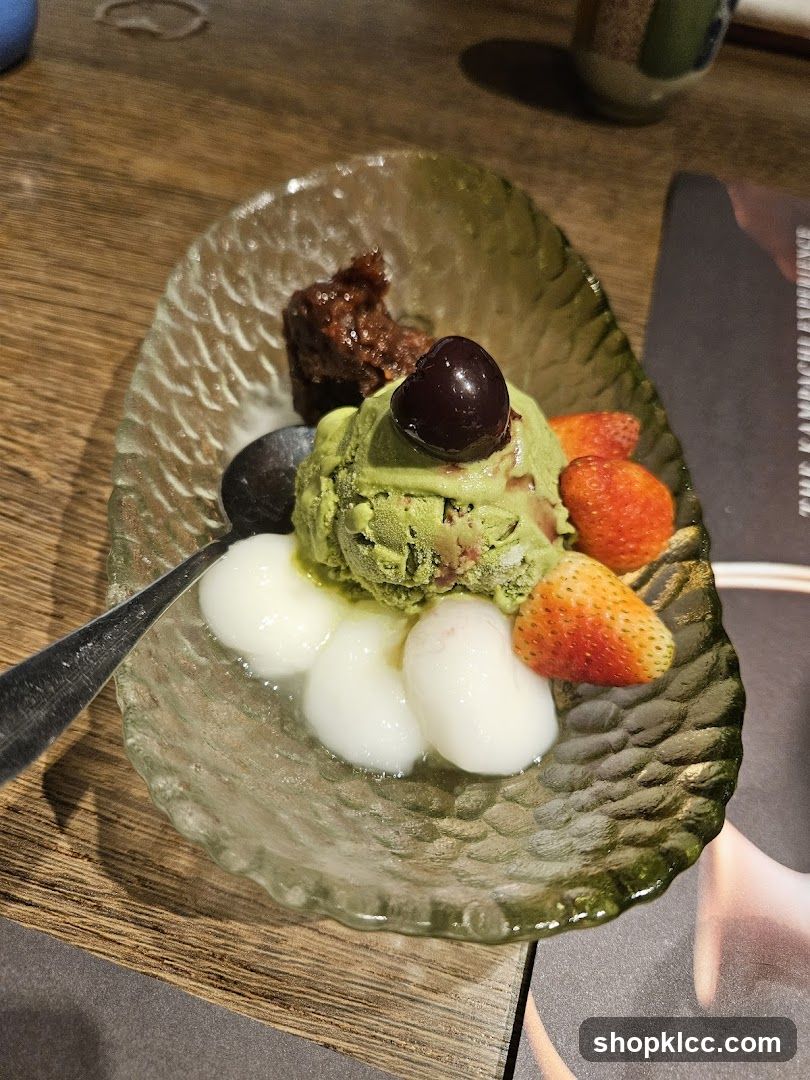 Green Tea Ice Cream Dessert