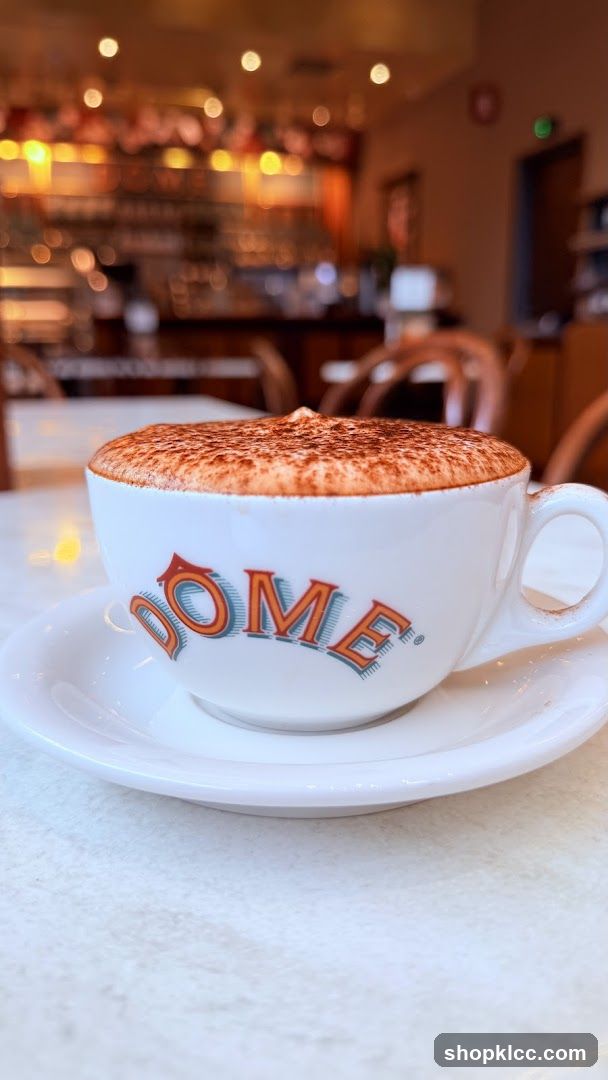 Cappuccino with DOME logo
