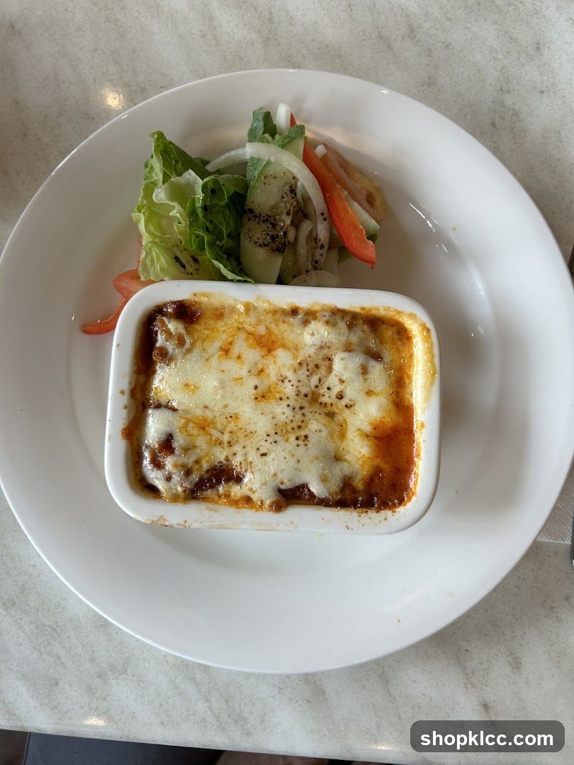 Lasagna with Side Salad
