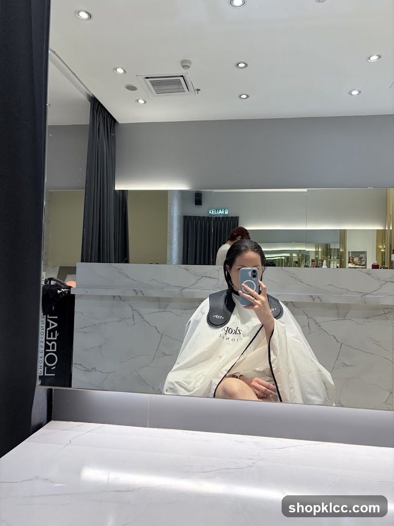 Salon Interior with Client