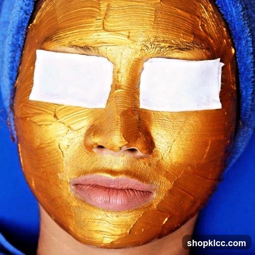 Golden Face Mask