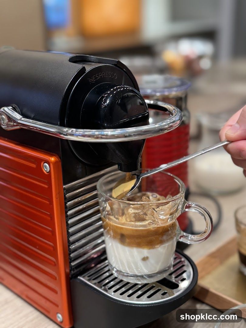 Nespresso Machine Making Coffee
