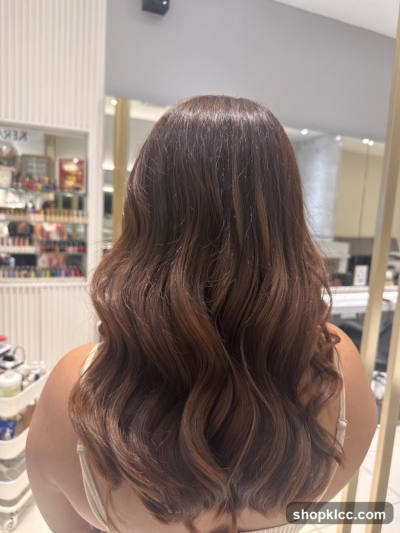 Salon Interior with Client's Hair