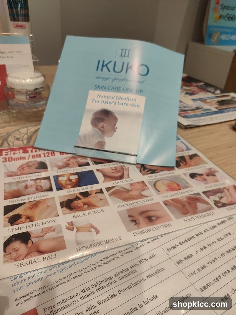 IKUKO Skin Care Line Up Brochure