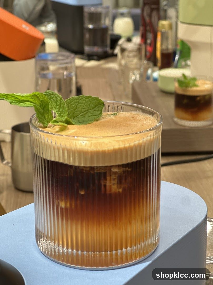 Iced Coffee with Mint