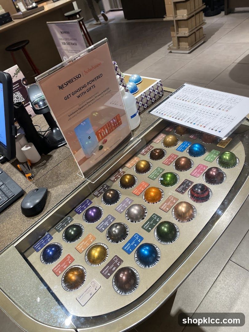 Nespresso Coffee Pod Display