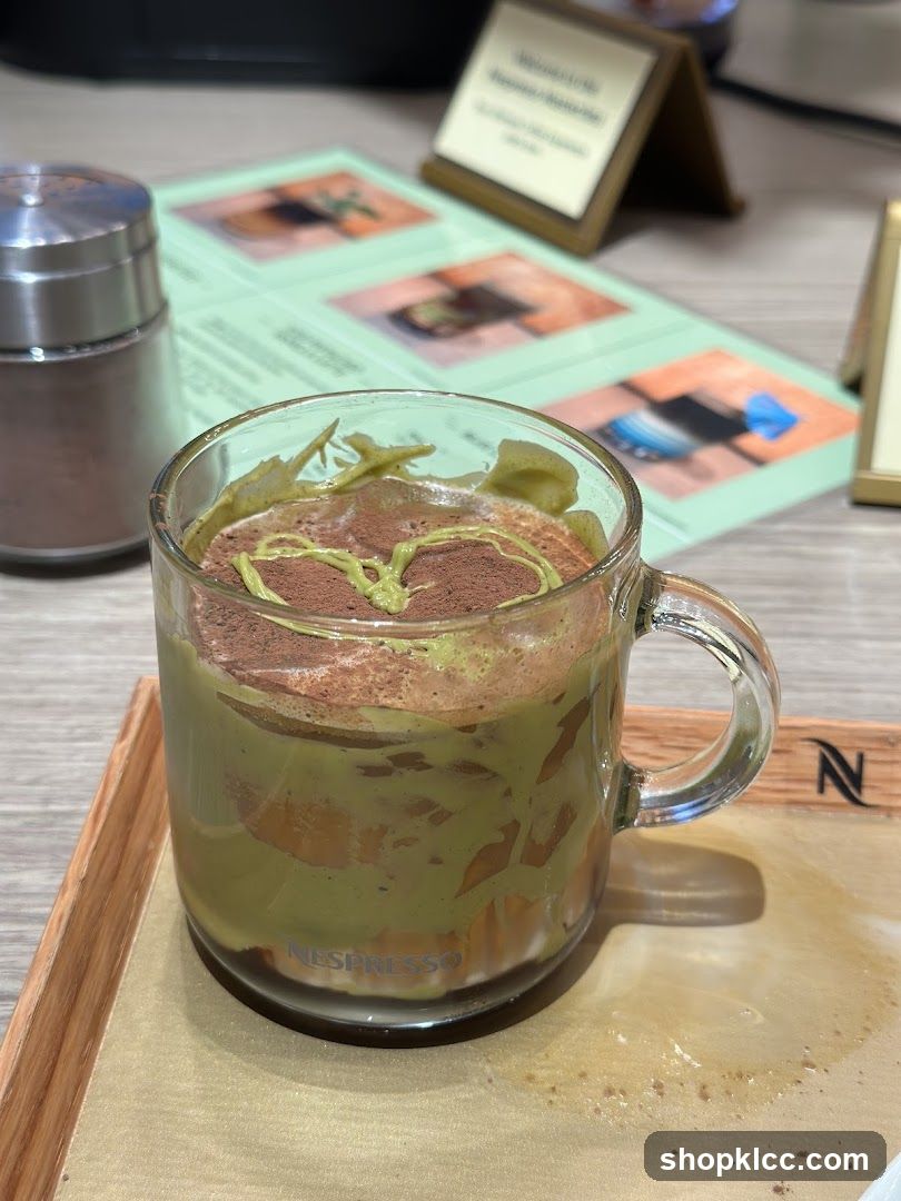 Matcha and Chocolate Drink
