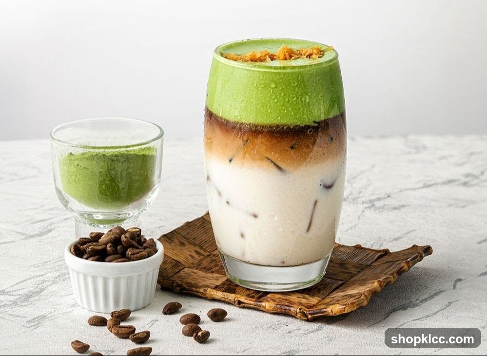 Matcha and Coffee Drink
