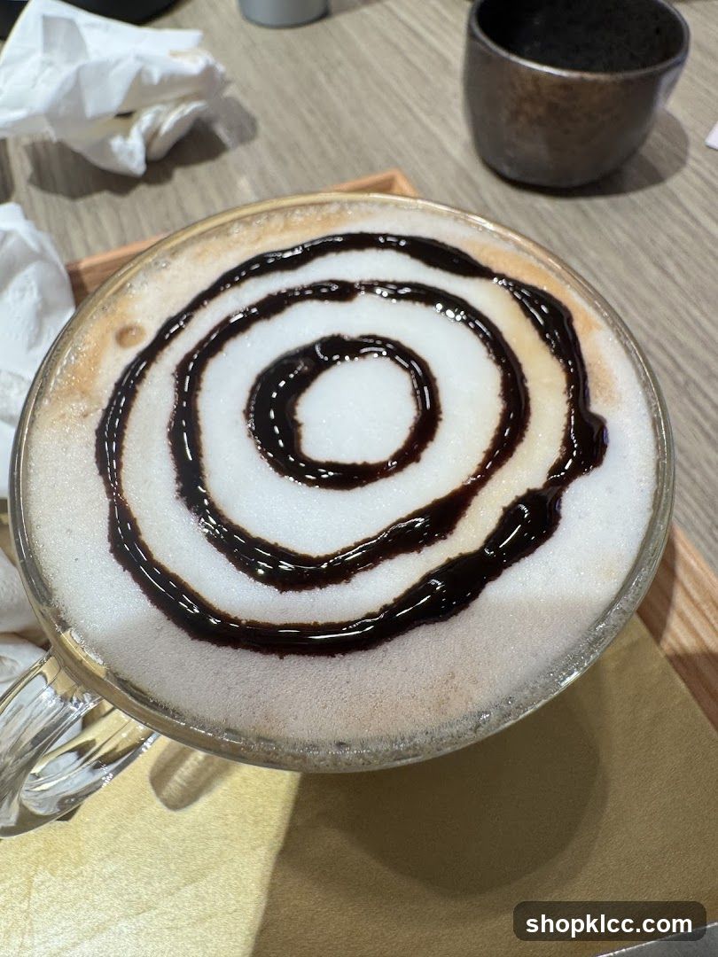 Mocha with Chocolate Swirl