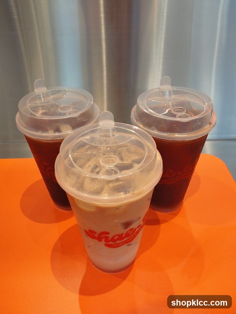 Three Iced Drinks