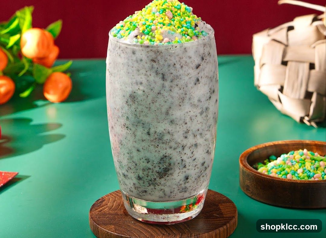 Oreo Milkshake with Sprinkles