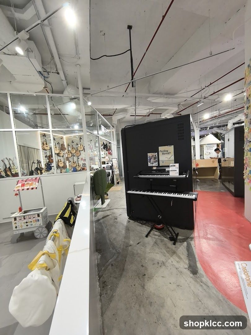 Musical Instruments and Keyboards Display