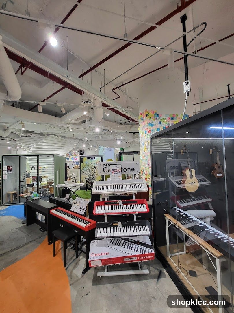 Musical Instrument Store Display
