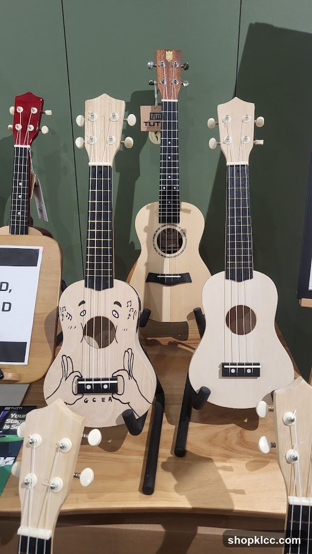 Ukuleles on Display