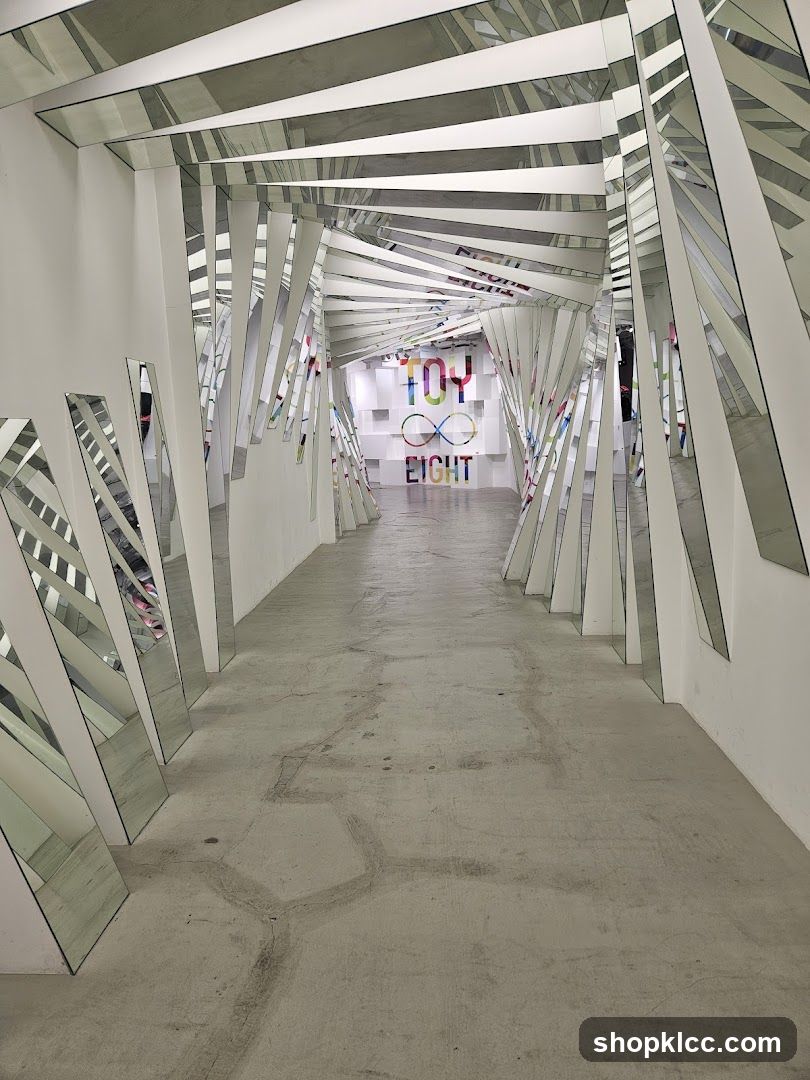 Hallway with Mirrored Walls