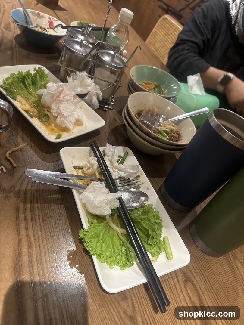 Table after a meal