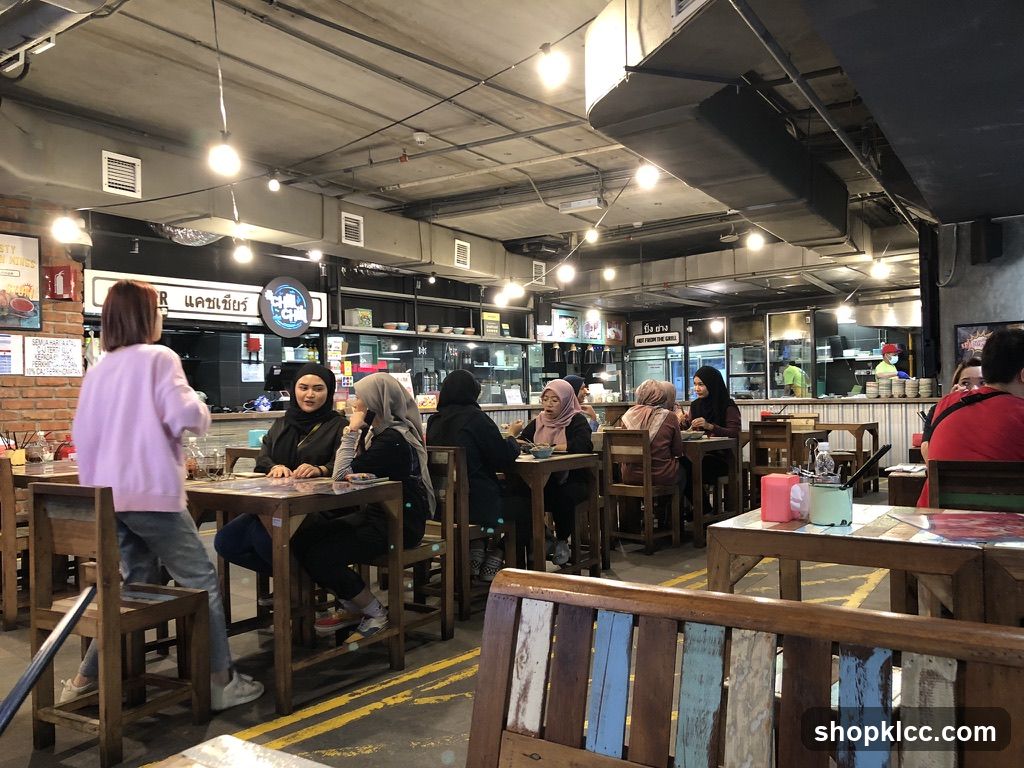 Restaurant Interior with Diners