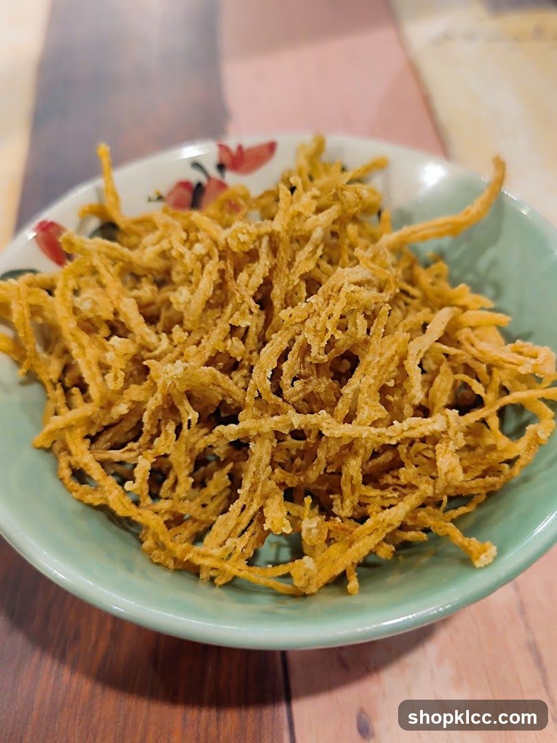 Crispy Fried Enoki Mushrooms