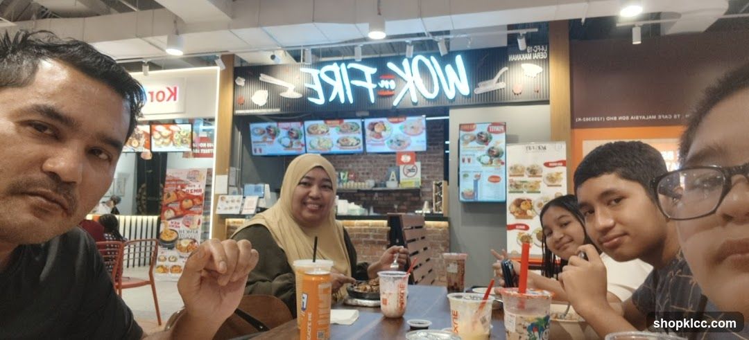 Family at a Food Stall