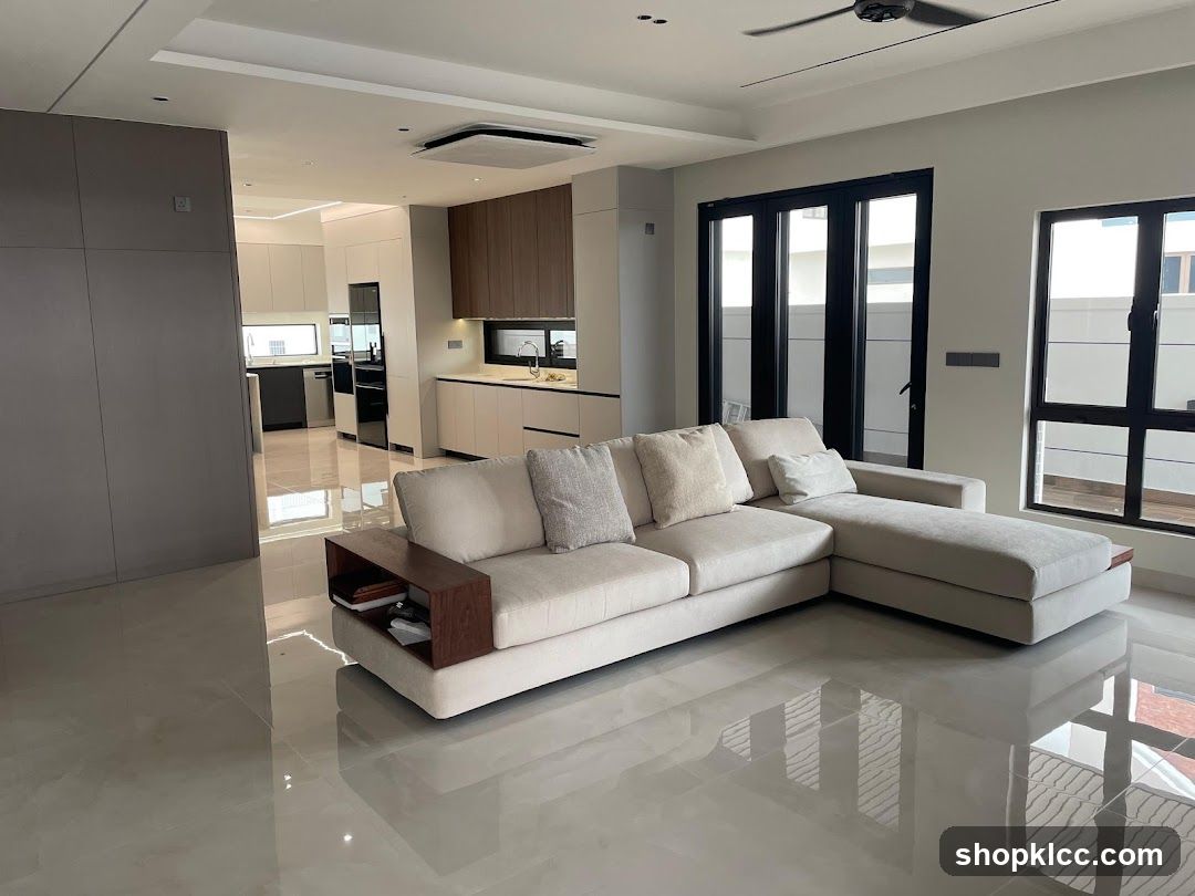 Modern Living Room and Kitchen