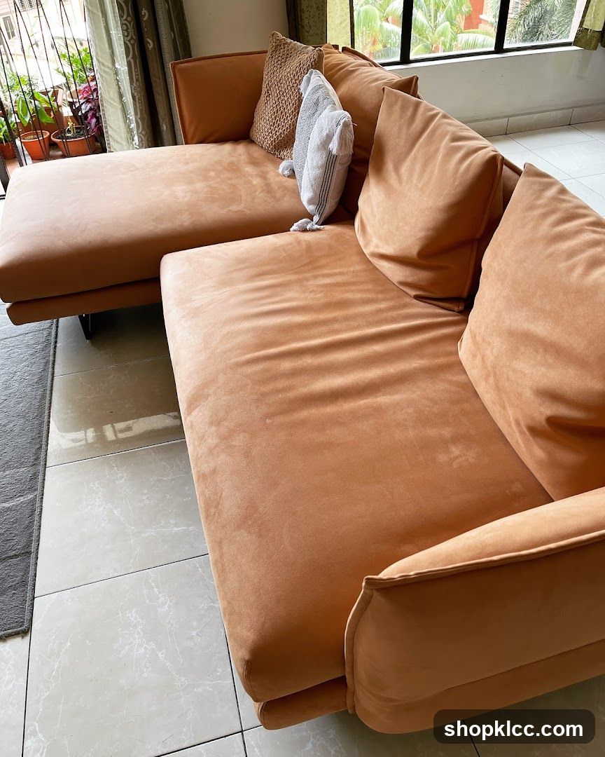 Orange Sectional Sofa