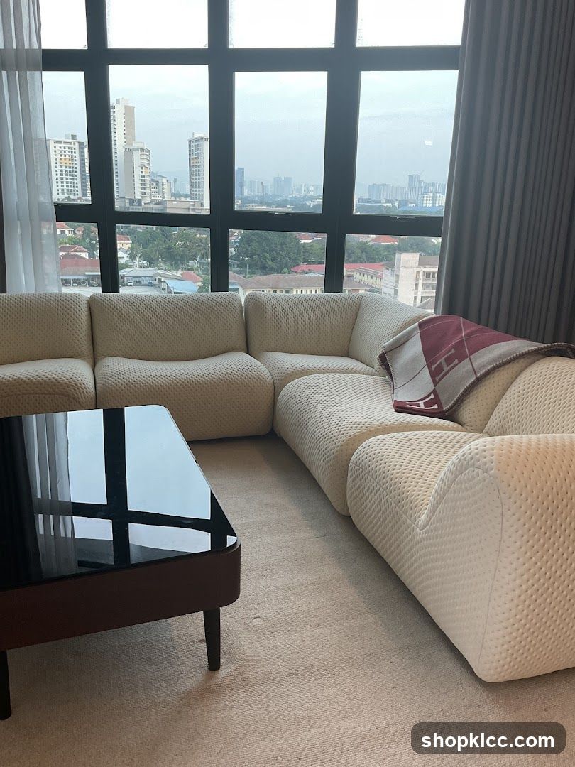 Living Room with City View
