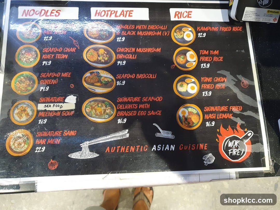 Authentic Asian Cuisine Menu
