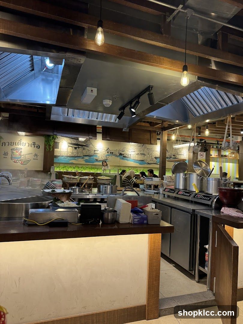 Restaurant Kitchen and Dining Area