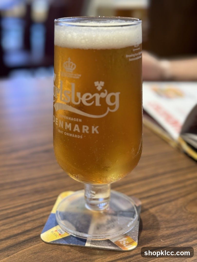 Glass of Carlsberg Beer