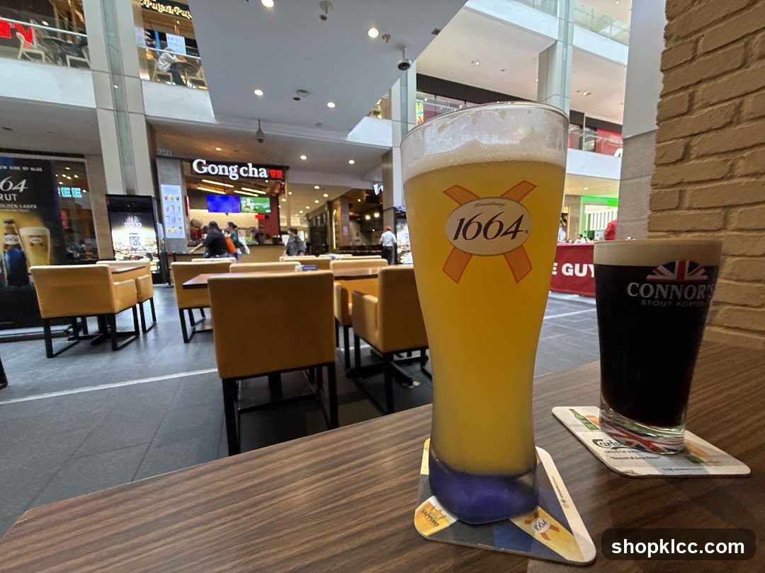 Two beers on a table