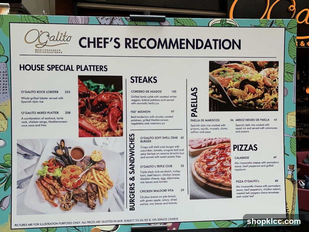 O'Galito Chef's Recommendation
