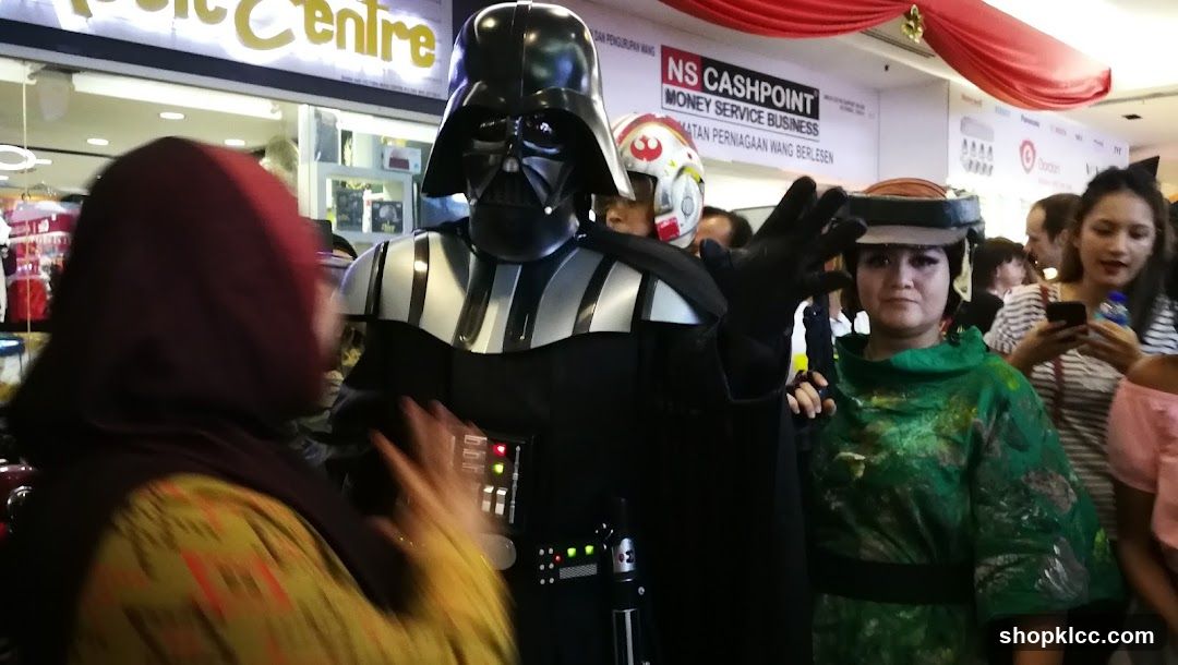 Darth Vader and friends at an event